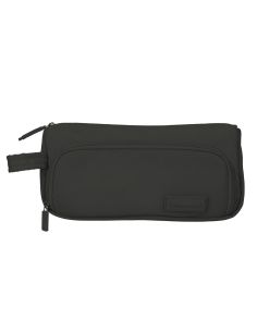 Estuche Portatodo Liderpapel Minibag 2 Cremalleras Con Bolsillo Interior Negro 210 X 210X100X70 Mm 2