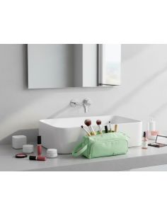 Estuche Portatodo Liderpapel Minibag 2 Cremalleras Con Bolsillo Interior Verde Pastel210X100X70 Mm 2