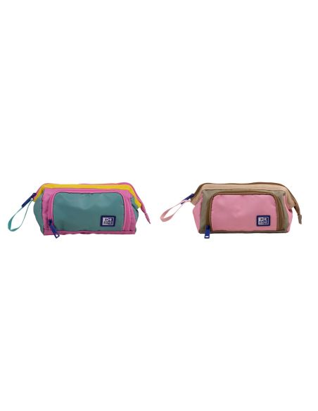 Estuche Portatodo Oxford Gran Capacidad Kangoo Color Block 100X130X220 Mm