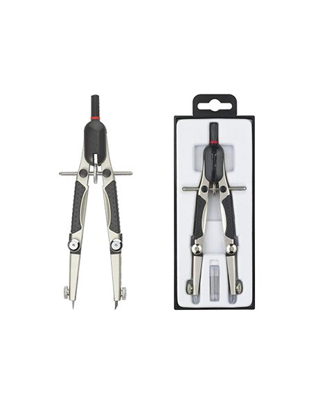 Compas Rotring Compact Micrometrico Ajuste Rapido Longitud 17 Cm Circunferencia 36 Cm