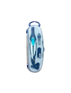 Compas Liderpapel Lock Device Con Adaptador Universal Y Tubo De Minas Color Azul Oscuro 2