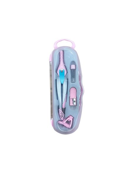 Compas Liderpapel Lock Device Con Adaptador Universal Y Tubo De Minas Color Rosa Claro