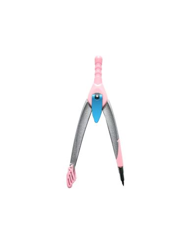 Compas Liderpapel Lock Device Con Adaptador Universal Y Tubo De Minas Color Rosa Claro