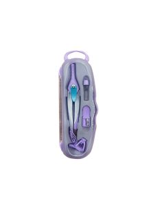 Compas Liderpapel Lock Device Con Adaptador Universal Y Tubo De Minas Color Violeta
