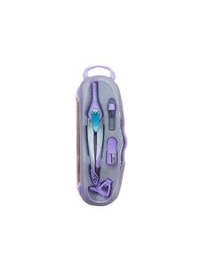 Compas Liderpapel Lock Device Con Adaptador Universal Y Tubo De Minas Color Violeta 2