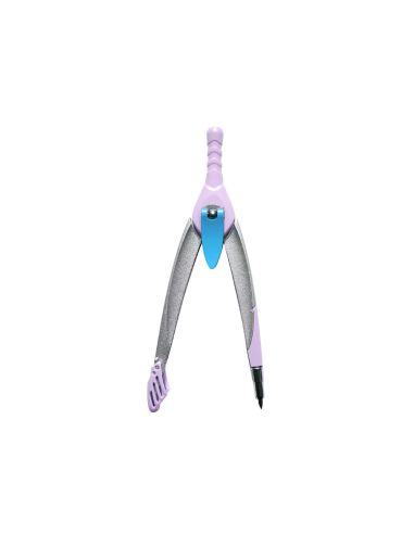 Compas Liderpapel Lock Device Con Adaptador Universal Y Tubo De Minas Color Violeta