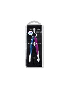 Compas Staedtler Micrometrico Mars 556 Azul/Lila Con Husillo Y Rueda Central