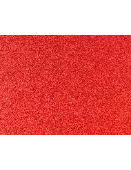 Goma Eva Con Purpurina Biodegradable Liderpapel 50X70Cm 60G/M2 Espesor 2 Mm Rojo