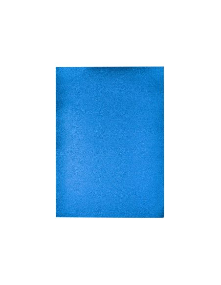 Goma Eva Con Purpurina Biodegradable Liderpapel 50X70Cm 60G/M2 Espesor 2 Mm Azul Oscuro