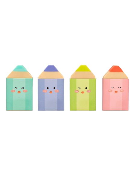 Goma De Borrar Imaginovo Mini Lapices Colores Surtidos