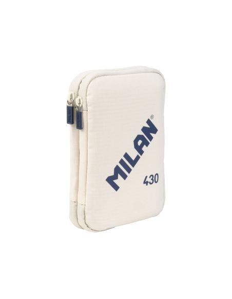 Plumier Escolar Milan 430 Since 1918 Doble Con Accesorios Color Beig 195X50X130 Mm