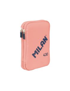 Plumier Escolar Milan 430 Since 1918 Doble Con Accesorios Color Rosa 195X50X130 Mm