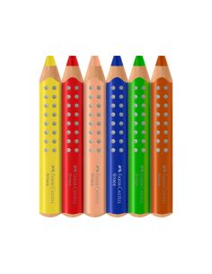 Lapices De Colores Faber Castell Grippy Xxl Caja De 6 Unidades Colores Surtidos 2
