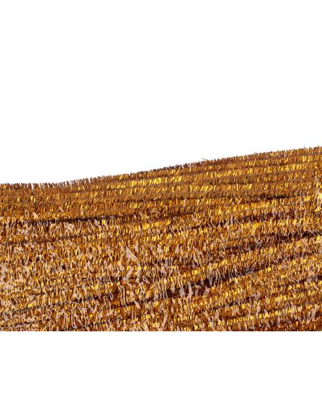 Limpiapipas De Chenilla Liderpapel 30 Cm Color Oro Bolsa De 100 Unidades