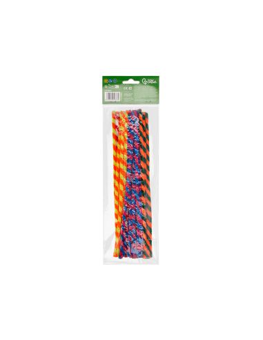 Limpiapipas De Chenilla Liderpapel 30 Cm Dos Colores Mate Surtidos Bolsa De 30 Unidades