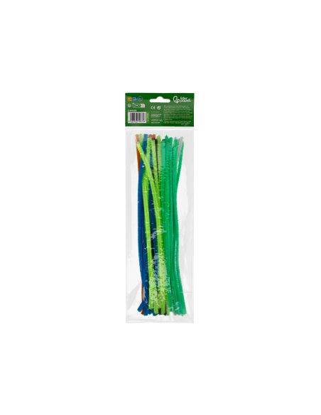 Limpiapipas De Chenilla Liderpapel 30 Cm Colores Mate Surtidos Bolsa De 30 Unidades