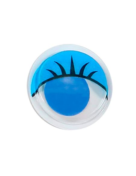 Ojo Adhesivo Liderpapel 10 Mm Con Pupila De Color Y Pestaña De Color Pack De 33 Unidades