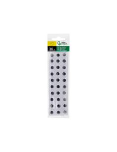 Ojo Adhesivo Liderpapel 12 Mm Blanco Con Pupila Negra Pack De 30 Unidades 2