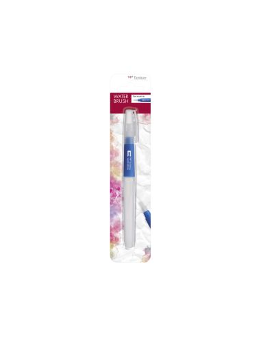 Pincel Tombow Water Brush Con Deposito Rellenable Punta Plana Blister De 1 Unidad