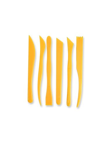 Instrumentos De Modelar Liderpapel Para Arcilla Y Plastilina Caja De 6 Piezas Surtidas