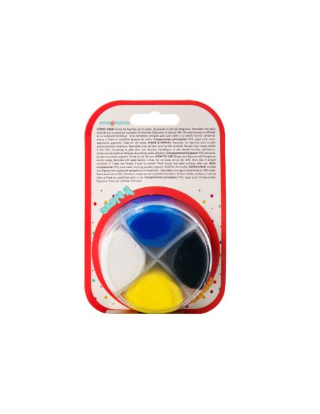 Pasta Para Modelar Imaginovo De Secado Al Aire Set De Colores Surtidos Con Instrucciones Elefante