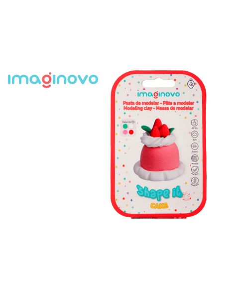 Pasta Para Modelar Imaginovo De Secado Al Aire Set De Colores Surtidos Con Instrucciones Tarta De Fresa