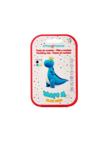 Pasta Para Modelar Imaginovo De Secado Al Aire Set De Colores Surtidos Con Instrucciones Dinosaurio Azul