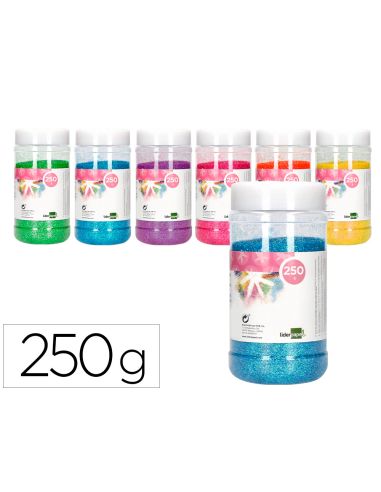 Purpurina Liderpapel Fantasia Colores Metalicos Pasteles Surtidos Bote De 250 Gr