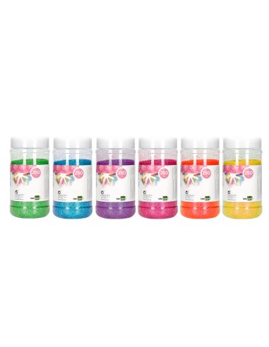 Purpurina Liderpapel Fantasia Colores Metalicos Pasteles Surtidos Bote De 250 Gr