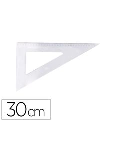Cartabon Logarex 30 Cm Plastico Cristal
