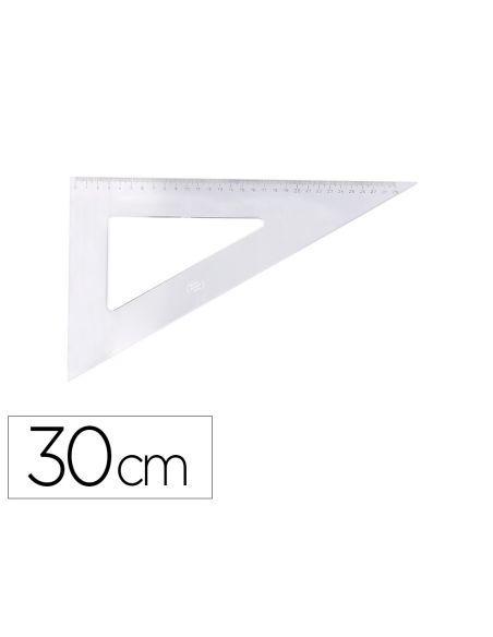 Cartabon Logarex 30 Cm Plastico Cristal