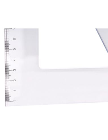 Cartabon Logarex 30 Cm Plastico Cristal