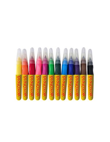 Rotulador Playcolor Jumbo Basic Lavable Caja De 12 Unidades Colores Surtidos