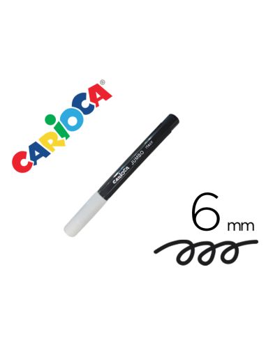 Rotulador Carioca Jumbo Lavable Negro Punta Gruesa 6 Mm