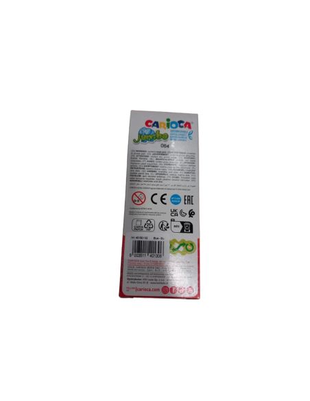 Rotulador Carioca Jumbo Lavable Azul Punta Gruesa 6 Mm