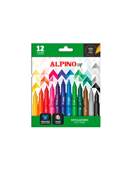 Rotulador Alpino Up Punta 1 Mm Caja De 12 Unidades Colores Surtidos