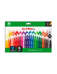 Rotulador Alpino Up Punta 1 Mm Caja De 24 Unidades Colores Surtidos
