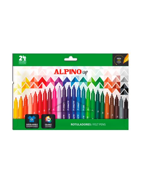 Rotulador Alpino Up Punta 1 Mm Caja De 24 Unidades Colores Surtidos