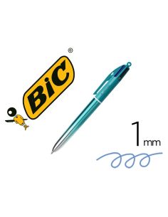 Boligrafo Bic Cuatro Colores Smooth Gradiente Color Verde