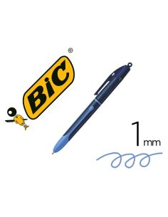 Boligrafo Bic Cuatro Colores Smooth Drop Color Azul