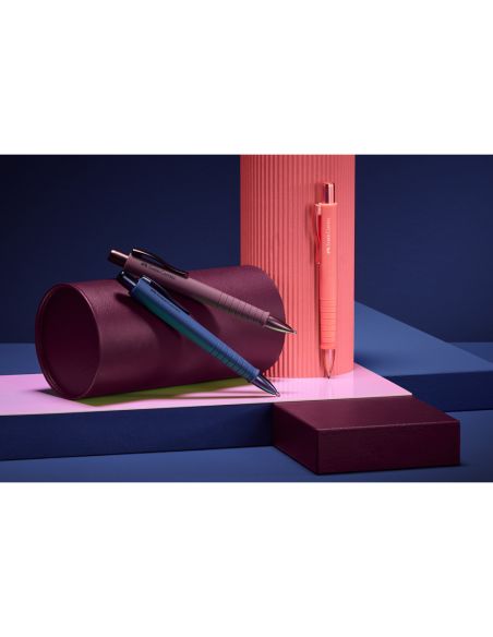 Boligrafo Faber Castell Poly Urban Edition 25 Retractil Expositor De 24 Unidades Colores Surtidos