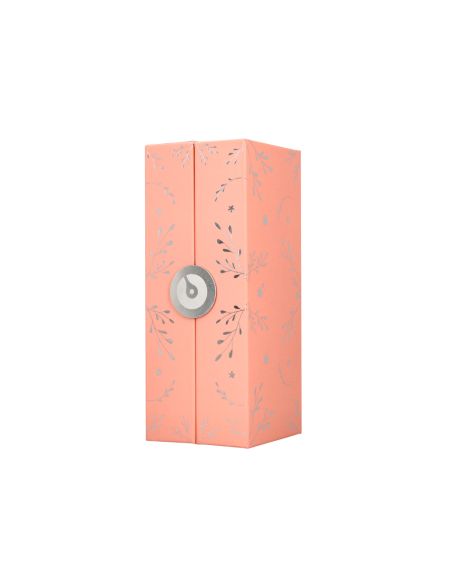 Pluma Belius Bella Aluminio Color Rosa Diseño Plateado Relieve Tinta Azul Caja De Diseño