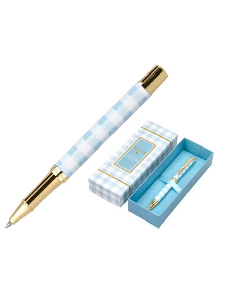 Roller Belius Perfect Picnic Day Aluminio Azul Celeste Dorado Tinta Color Negro Caja De Diseño