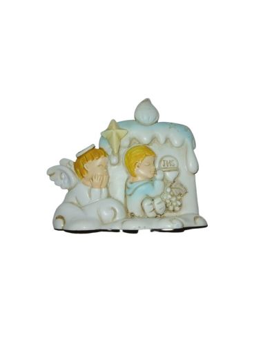 Repie Vela Resina 70X65Mm Comunion Niño|Libreriasalesiana