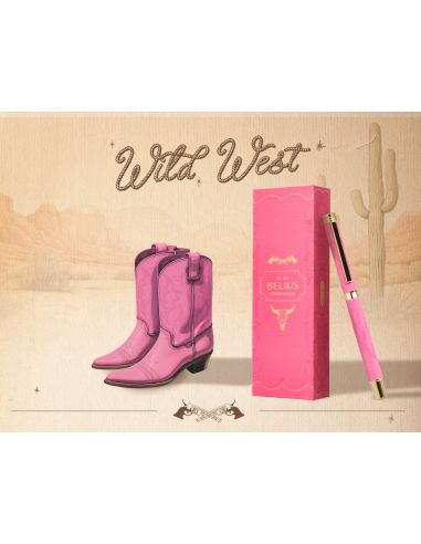 Roller Belius Wild West Aluminio Color Rosa Dorado Tinta Color Negro Caja De Diseño
