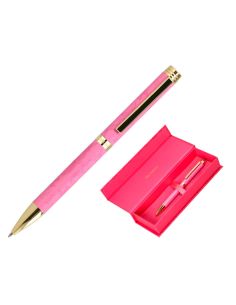Boligrafo Belius Wild West Aluminio Color Rosa Dorado Tinta Color Azul Caja De Diseño
