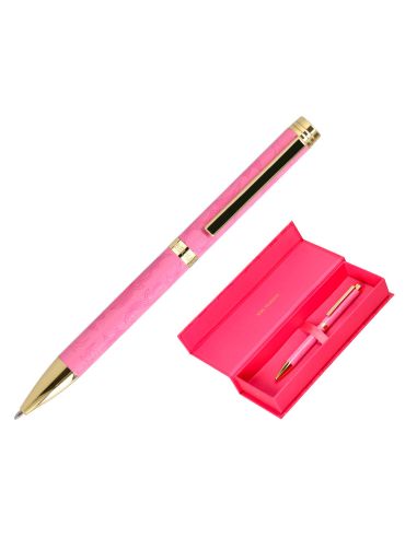 Boligrafo Belius Wild West Aluminio Color Rosa Dorado Tinta Color Azul Caja De Diseño