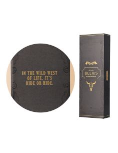Boligrafo Belius Wild West Aluminio Color Negro Dorado Tinta Color Azul Caja De Diseño 2