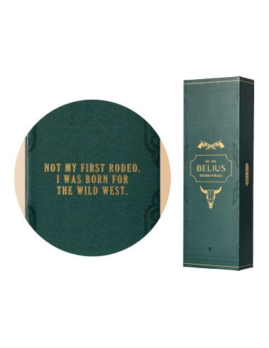 Boligrafo Belius Wild West Aluminio Color Verde Tinta Color Azul Caja De Diseño