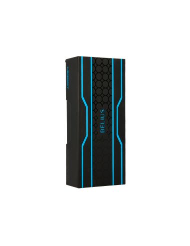 Boligrafo Belius Legacy Aluminio Diseño Circulos Azul Cuerpo Negro Tinta Color Azul Caja De Diseño
